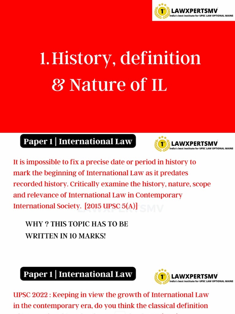 IL. Nature, Definition and History PDF