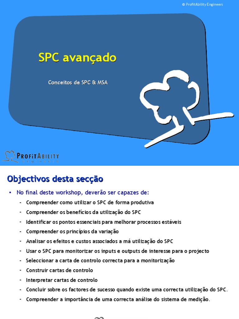1) Manual SPC Avançado + MSA v4.0 (PT) | PDF | Qualidade (negócios) | Tempo