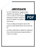 Adya Chem Certificate