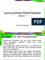 Representasi Pengetahuan: (Bagian 1)