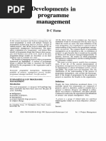 Developments in Programme Management - D.C. Ferns (1991)