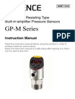 GP-M Series: Environment Resisting Type Built-In-Amplifier Pressure Sensors