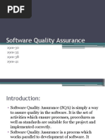 Software Quality Assurance