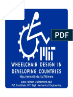 Wheelchair Design for Developing Countries