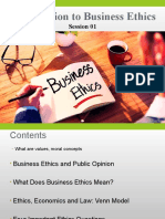 Session 01 - Introduction To Business Ethics....