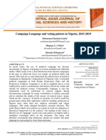 Campaign Language and Voting Pattern in Nigeria, 2015-2019