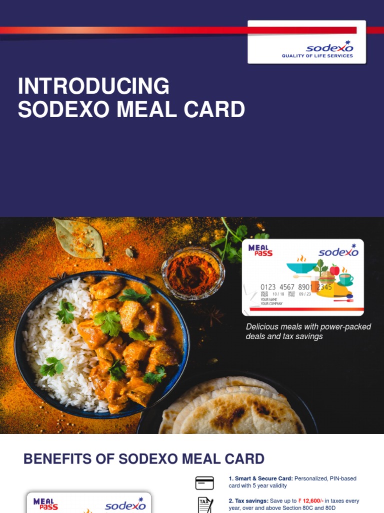 Discover Sodexo's Meal Card benefits and exclusive offers PDF Point