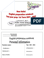 2nd Year Prep Prepration New Hello 2022 by Mr. Adel 1stterm