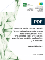 Strateška Studija Utjecaja Na Okoliš UPU Ušće - NETEHNIČKI - Svibanj2019