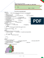 Soal Pas Pai Kelas 2 SMTR Ganjil