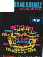 Said Halim Paşa - Buhranlarımız