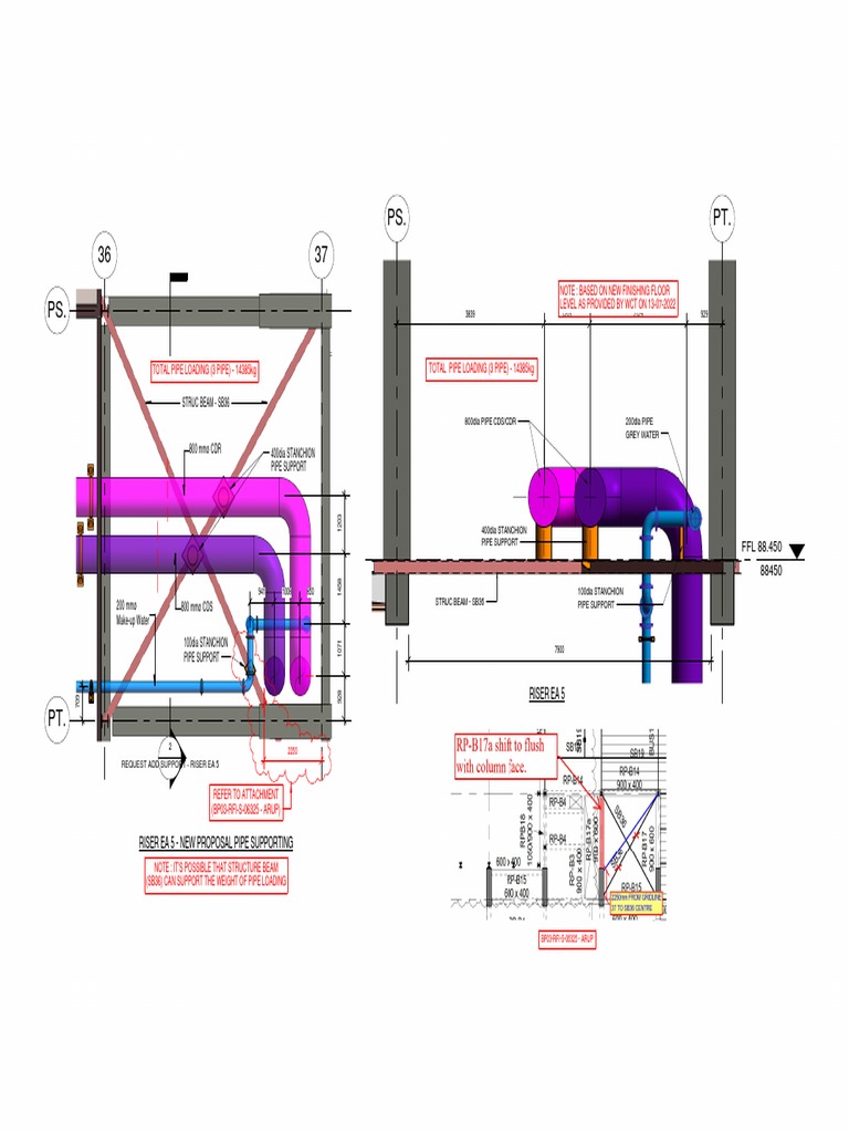 Riser EA 5 Pipe Support Proposal | PDF