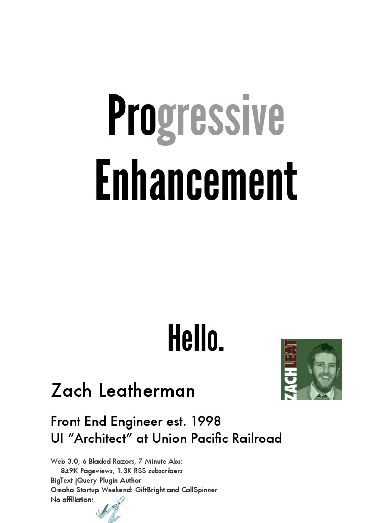 Understanding Progressive Enhancement | PDF