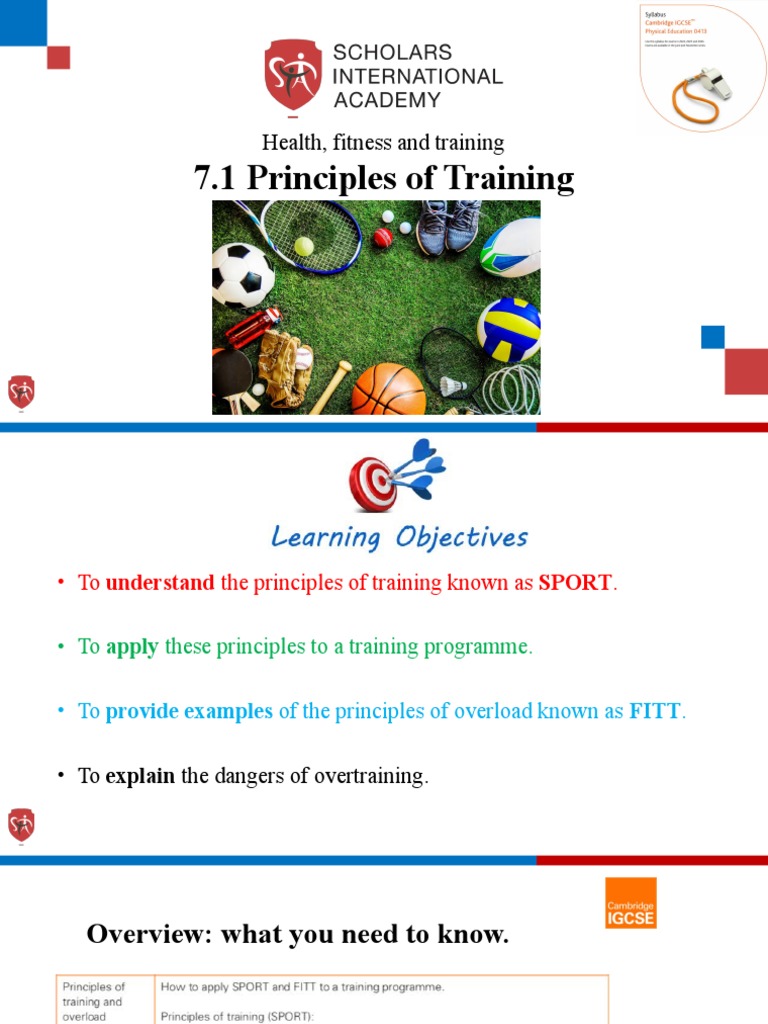 Principles of Training | PDF | Physical Fitness | Running