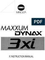 Manuals Minolta Minolta Maxxum 3xi Manual