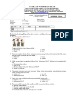 Soal Uts Kelas IV 22022