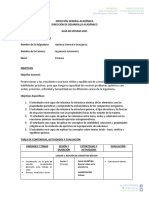 QUÍMICA GENERAL E INORGÁNICA. R Morales. Sin Fechas