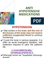 Anti Hypotensive Medications
