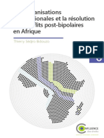 Cdd6 - Les Organisations Internationales Et La Resolution Des Conflits Post-bipolaires en Afrique