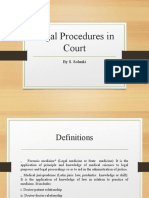 Forensic Medicine and Power of Courts
