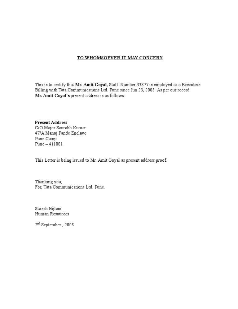 To Whomsover It May Concern | PDF | Business