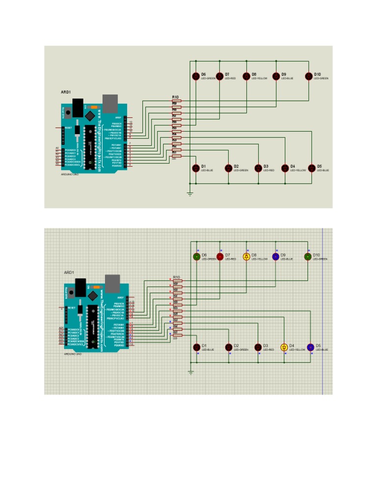 D6 D7 D8 D9 D10: Led-Green Led-Red Led-Yellow Led-Blue Led-Green | PDF