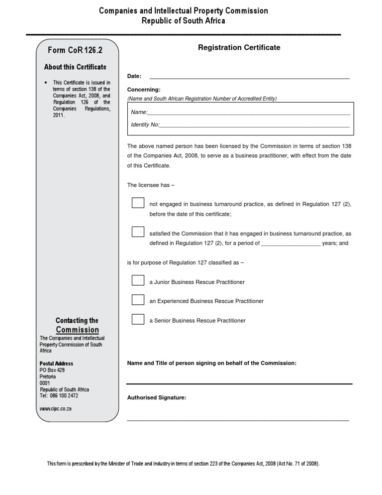 Business Rescue Practitioner Certificate | PDF