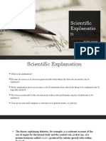 Science and Hypothesis - Scientific Explanation