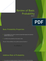 Review of Basic Probability