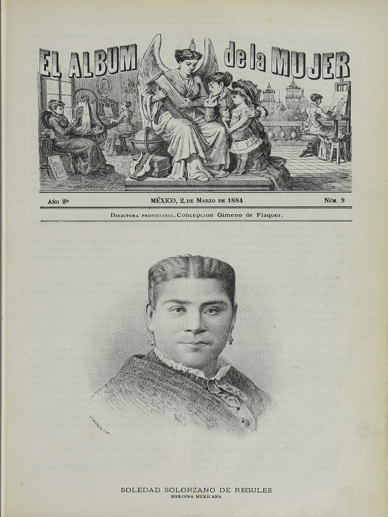 El album de la mujer periodico ilustrado ano 2 tomo 2 num 9 2 de marzo