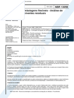 NBR 13058 - Embalagens Flexiveis - Analise de Solventes Residuais