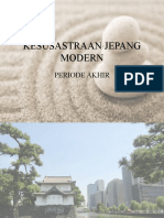 Kesusastraan Jepang Modern Akhir