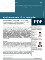 Application Areas of Bioprinting