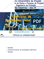 Instalações Industriais - FEPI - 19 Aula - Exercícios de Instalações Industriais - Gabarito