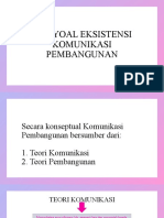 p1. Menyoal Eksistensi Komunikasi Pembangunan