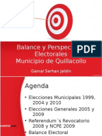 Balance y Perspectivas Electorales (Quillacollo)