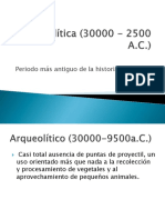 Etapa Lítica (30000 - 2500 A