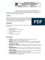 Objetivo: Procedimiento para El Mantenimiento de Baterias Portatiles Sanitarias