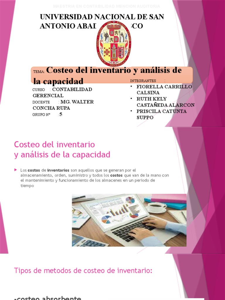 9 Costeo Del Inventario y Análisis de La Capacidad - Grupo 5 | PDF ...