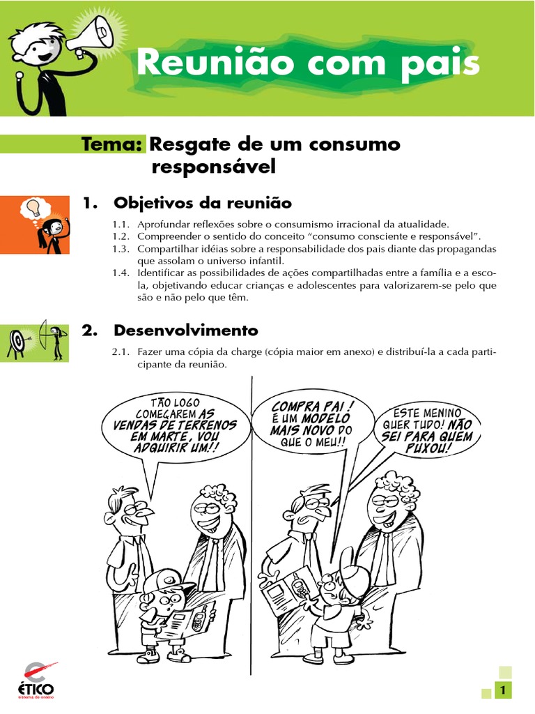 Resgate De Um Consumo Responsavel Material Para O Coordenador Pdf