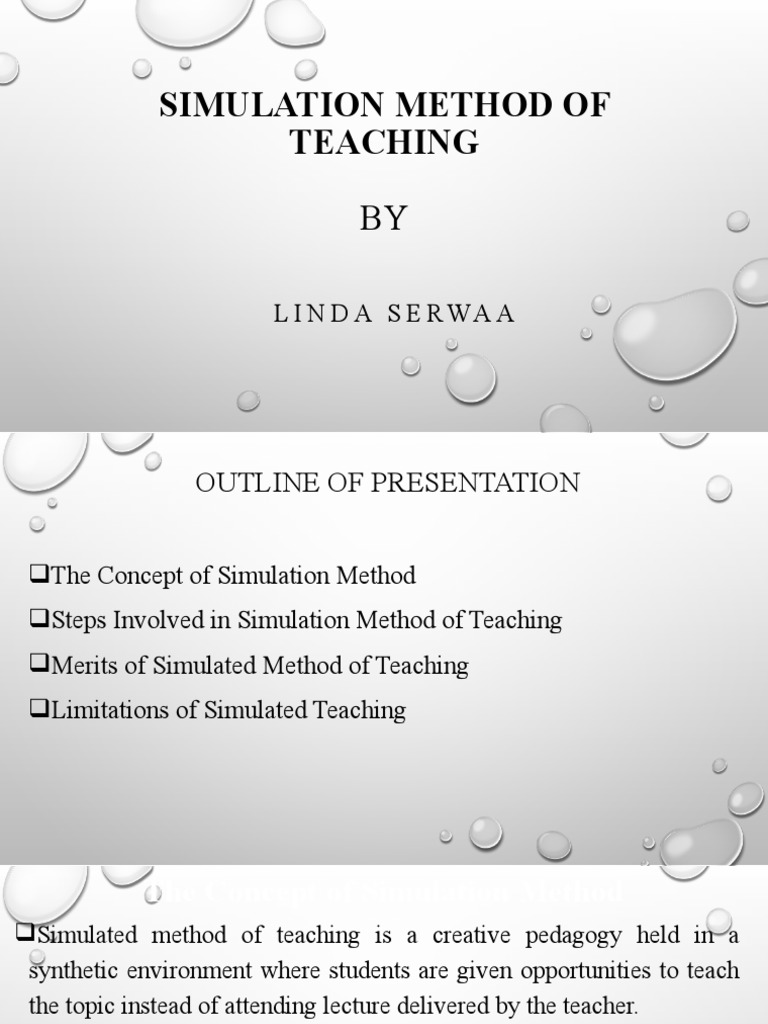 SIMULATION METHOD OF TEACHING BENEFITS AND CHALLENGES PDF Teaching
