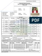 Himachal Pradesh University Grade Card