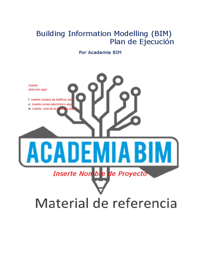 Template para Plan de Ejecucion BIM | PDF | Software | Arquitecto