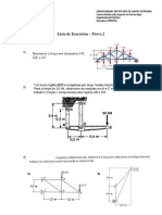 Lista de ExercÃ Cios Estã¡tica - P2