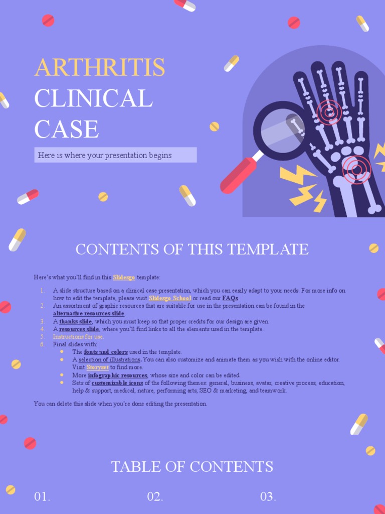 Arthritis Clinical Case by Slidesgo PDF Jupiter