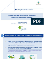 Life2020 approccio a 2 fasi progetti sottoprogramma ambiente federico benvenuti