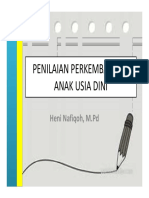 Penilaian Evaluasi Perkembangan