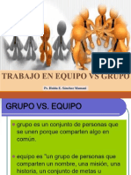 Trabajo en Equipo Vs Grupo