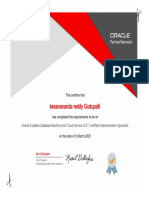 Oracle Exadata Database Machine and Cloud Service 2017 Certified Implementation Specialist - Kesava