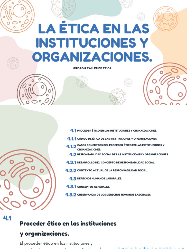 La Ética en Las Instituciones y Organizaciones. | PDF | Institución ...